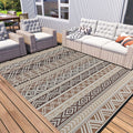 Outdoor Rug Carpet Waterproof-Patio Rug Mat Reversible RV Outdoor Camping Rugs Picnic Beach Mats Plastic Straw