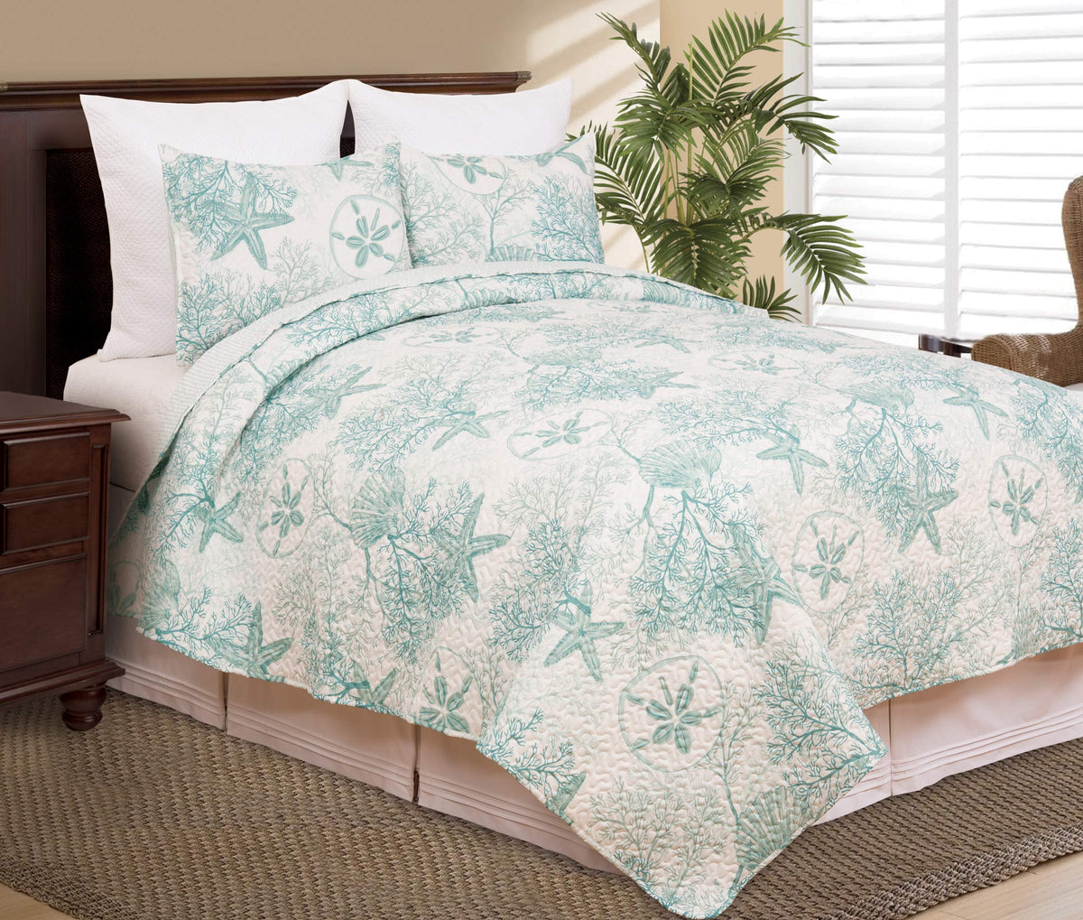 Ocean Treasures 3-Piece Quilt Set