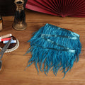 4-5inch Turquoise Ostrich Feather Trim for Sewing,2Yards