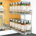Pull Out Spice Organization for Cabinets - 4-3/8 inch Wide - Spice Rack for Inside Cabinets, Slide Out Spice Rack