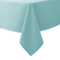 Textured Tablecloth Rectangle-Fabric Outdoor Table Cloths-Aqua Blue 70x120"