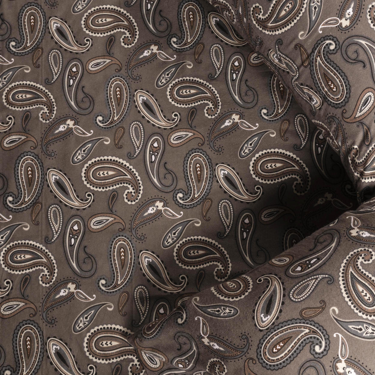 Flannel Brushed Cotton Paisley Bed Sheet Set, Warm Bedding, Bohemian Floral Sheets, Bedroom Decor, 1 Flat Sheet, 1