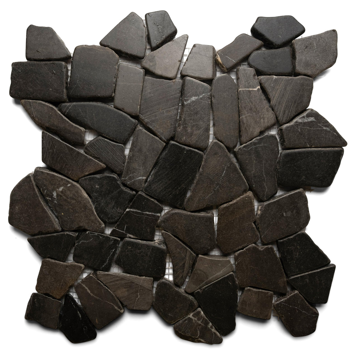 CNK Grey XL Stone - 12" x 12" Unpolished Natural Stone Backsplash, and Outdoor Flooring | Durable Eco-Friendly Easy