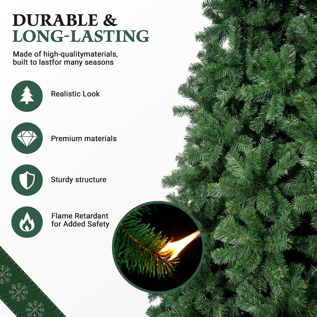 Artificial Christmas Tree, 4 to 12 ft, Christmas,Artificial Pine Lighted Holiday Tree