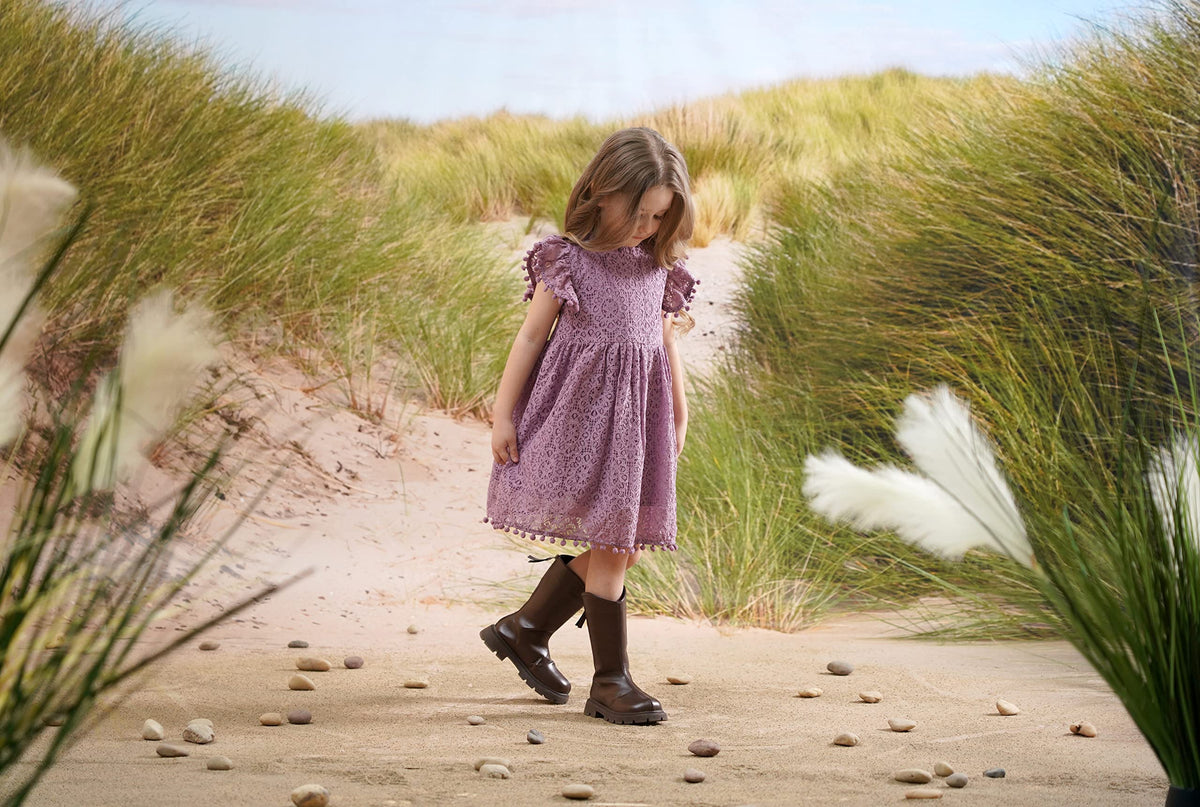 Flower Girl Dress Party Dress Toddler lace Boho Princess Dress