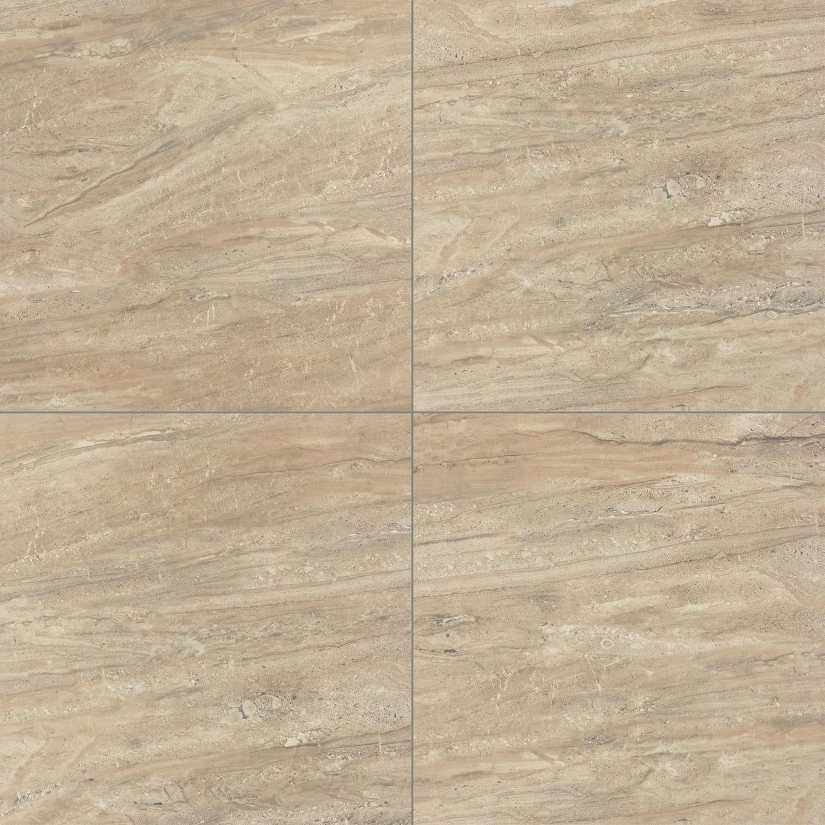 Florentine 24" X 24" Glazed Porcelain Floor Tile in Nociolla (4 PC Per Carton) (15.2 SQFT Per Carton)