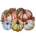 Fall Placemats Set of 4, 13x19 Inch Autumn Pumpkin Cutwork Embroidered Placemats, Harvest Thanksgiving Table Decor