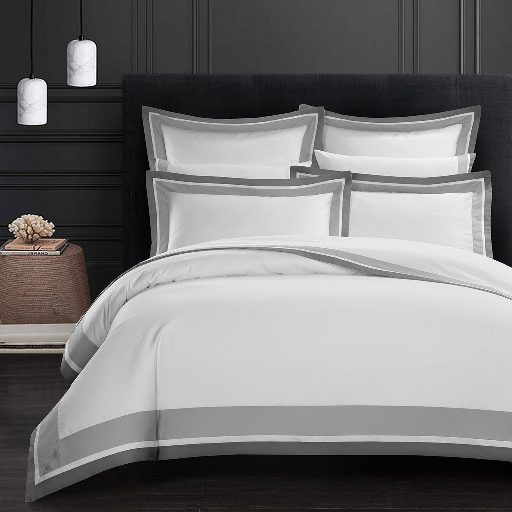 Casabolaj Shading 3 Pcs Do Not Include Filling Duvet Cover Set 100% Egyptian Cotton Sateen Luxury 400 TC Classic