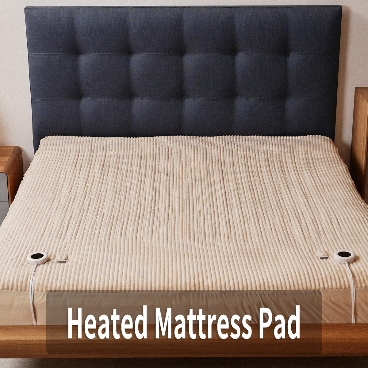 Heated Mattress Pad King Size, 6 Heating Levels, Machine Wash