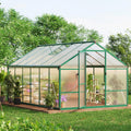Greenhouse, 8x12 Ft Outdoor Greenhouses, Greenhouse Kit, Portablee Greenhouses with Ground Nails and Vent Windows