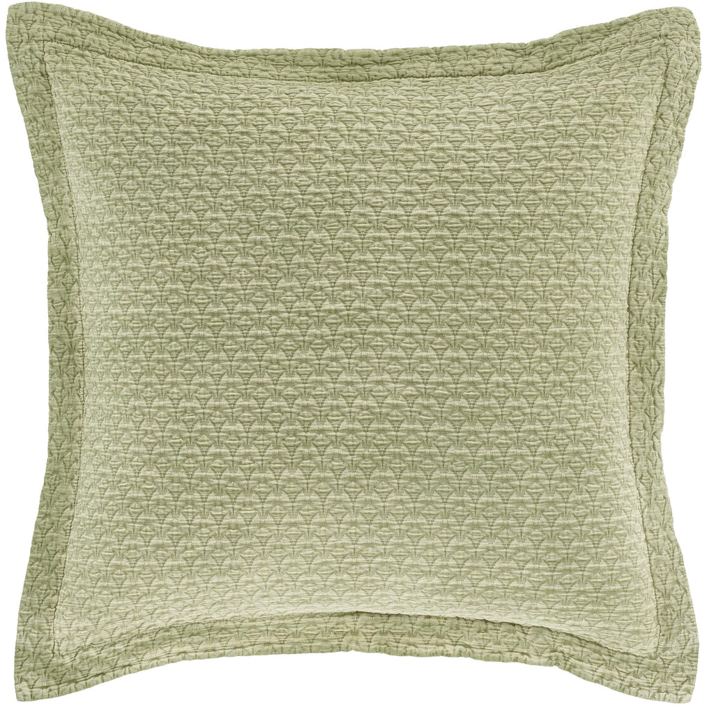 Hawley Sage Solid Cotton Matelasse Sham, Standard