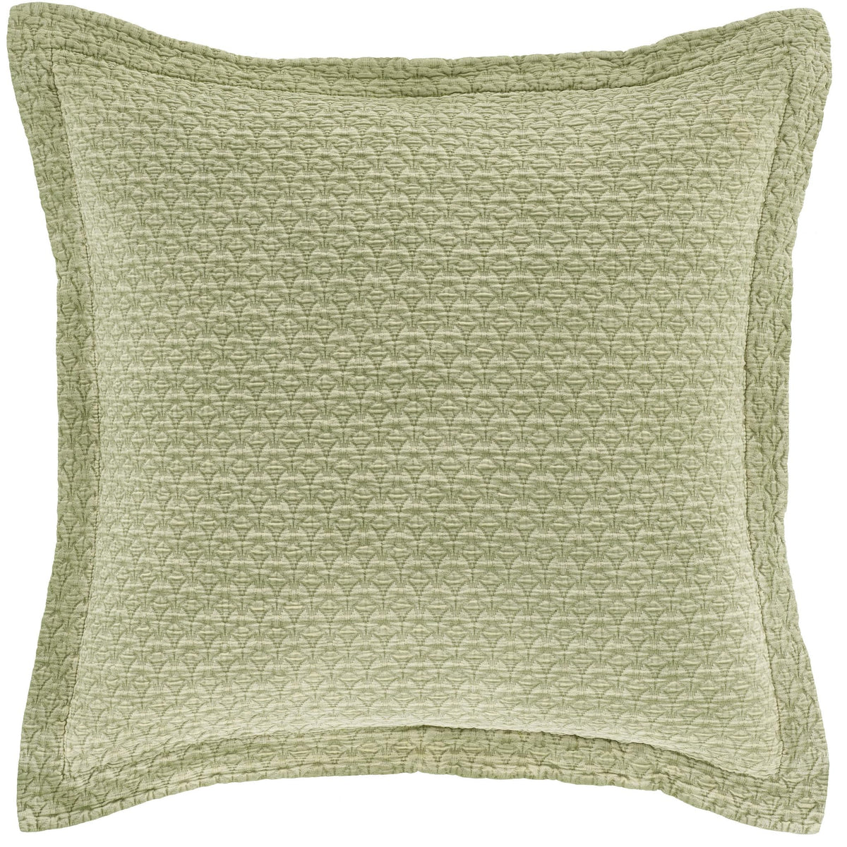 Hawley Sage Solid Cotton Matelasse Sham, Standard