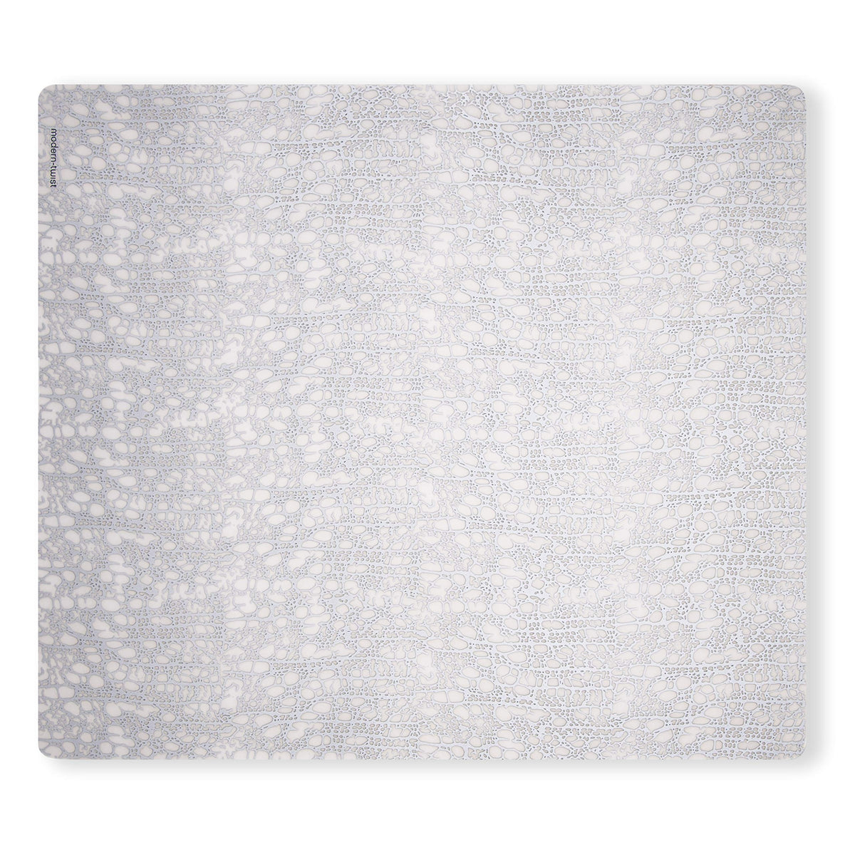 14 x 16 Rectangular Silicone Placemat, Cocoon Print in Silver, 1 Count