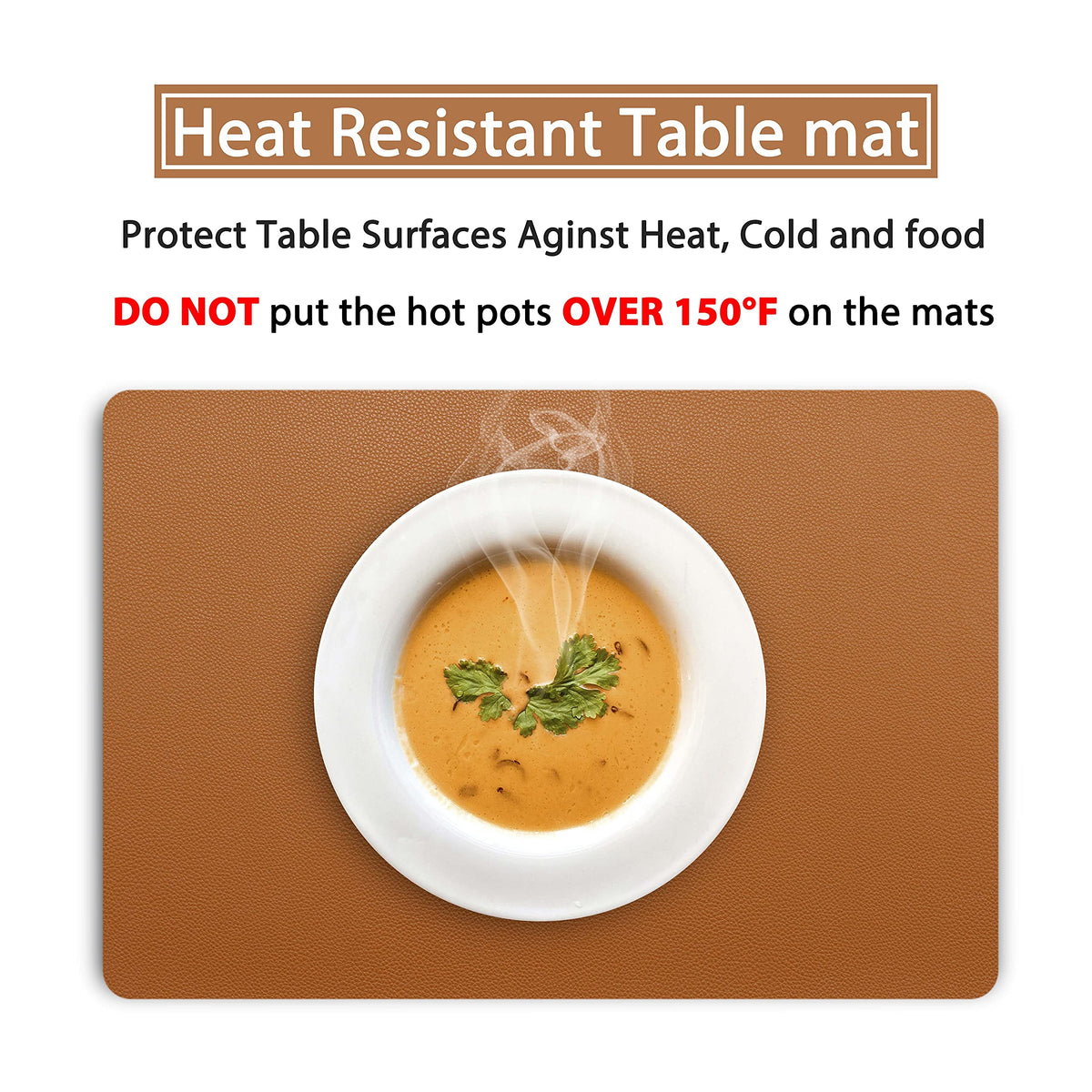 Fall Placemats Set of 4 Wipeable Table Mats Easy to Clean Waterproof Kitchen Mats for Dining Table Outdoor Indoor (4