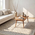 Ansley Light Grey Trellis Power Loomed Area Rug