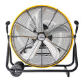24 Inch 3-Speed Orbital Internal Oscillating High Velocity Barrel Floor Fan , Auto Shop, Garage, Workshop, Warehouse