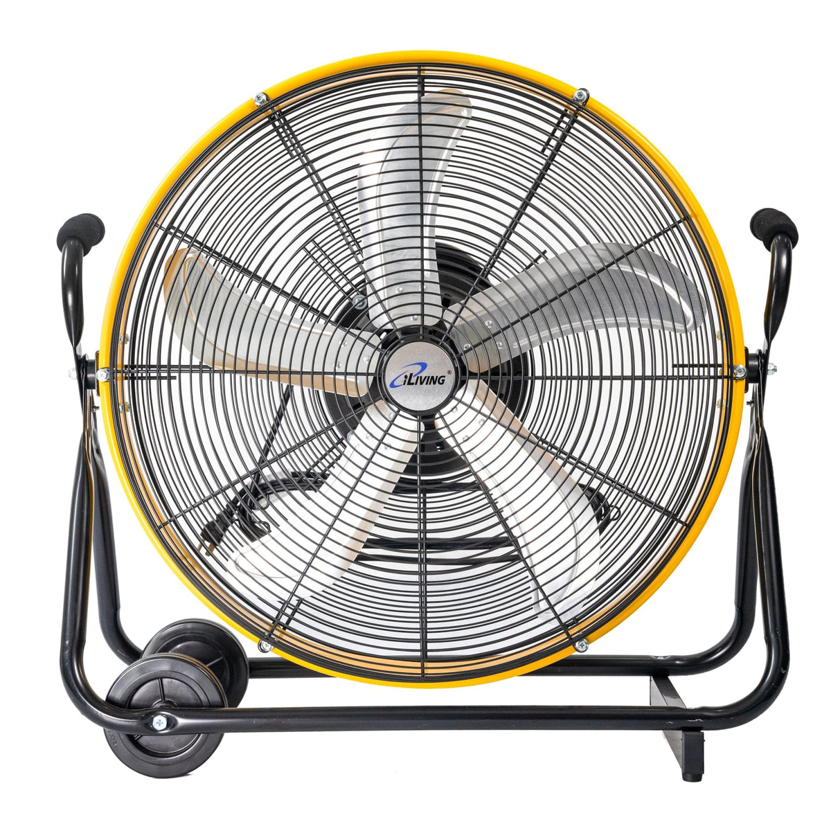 24 Inch 3-Speed Orbital Internal Oscillating High Velocity Barrel Floor Fan , Auto Shop, Garage, Workshop, Warehouse