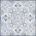 Hastings Peel and Stick Floor Tiles, Blue, Medallion Vinyl Floor Tiles, Water Resistant, 12 in x 12 in, Pack of 10