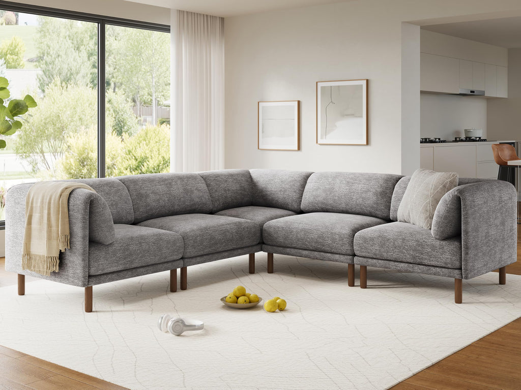 Cloud Sectional Couches, Modular Sectional Sofa, Grey