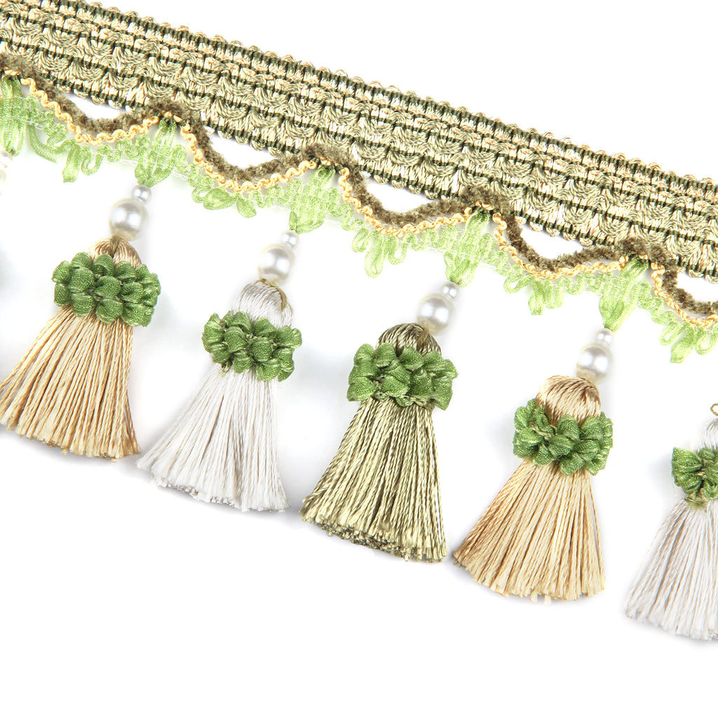 Tassel Fringe Trim 6.5 Yard x 3.15 Inches Tassel Fringes