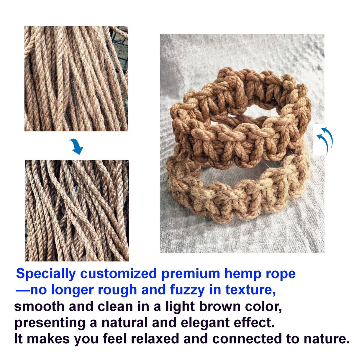 Braided Outdoor Curtain Tiebacks for Drapes, Rustic Curtain holdbacks 4 Pack, Handmade Decorative Curtain Ties