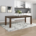 79" Dining Table for 8, Modern Rectangular Dining Room Table, Solid Acacia Wood Dining Table, Modern Wood Table with Solid Wood Leg for Kitchen/Dining/Living Room, Easy Assembly, Dark Brown