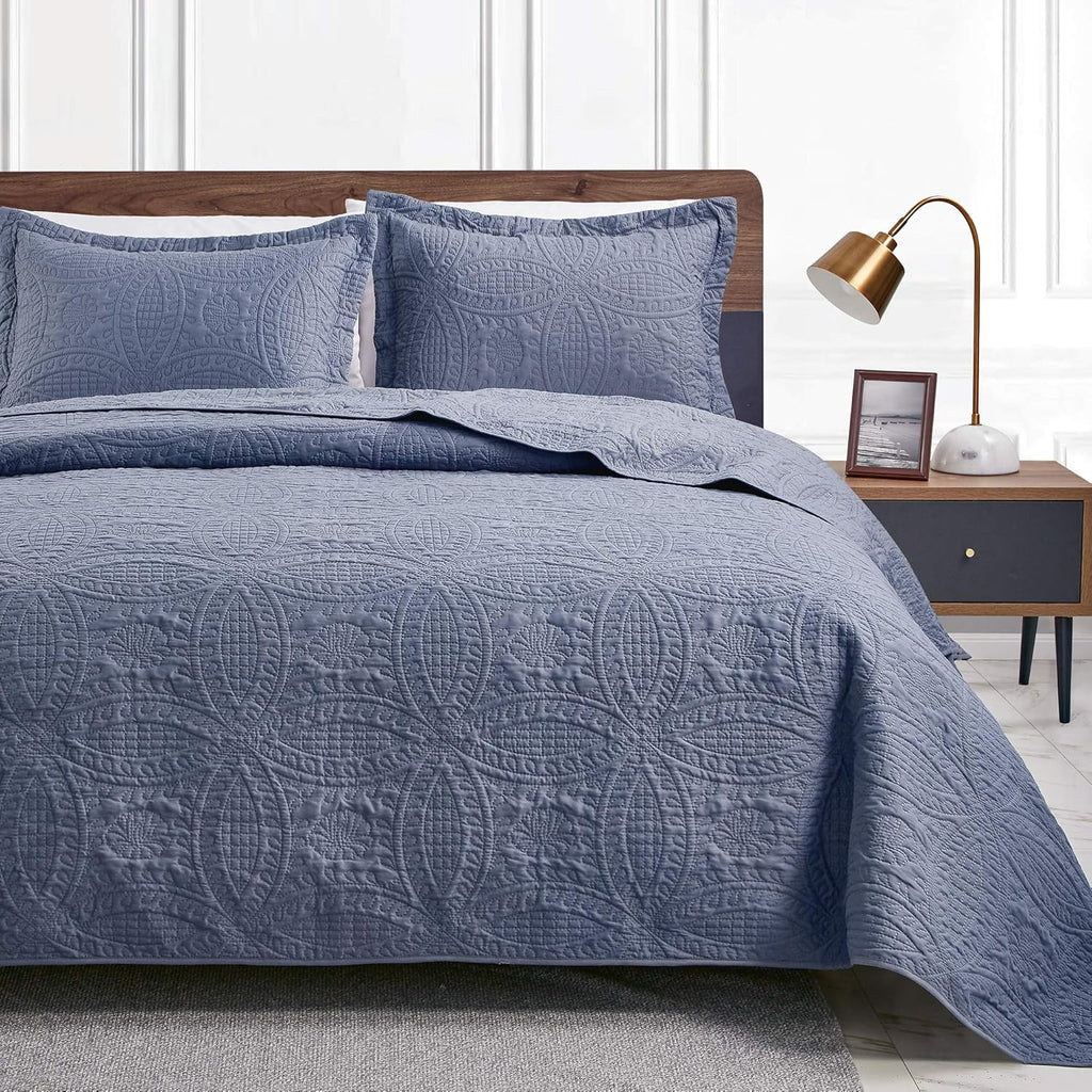 Quilts for Bed Blue Bedspreads - Soft Bed Summer Lightweight Bedspread Comforter