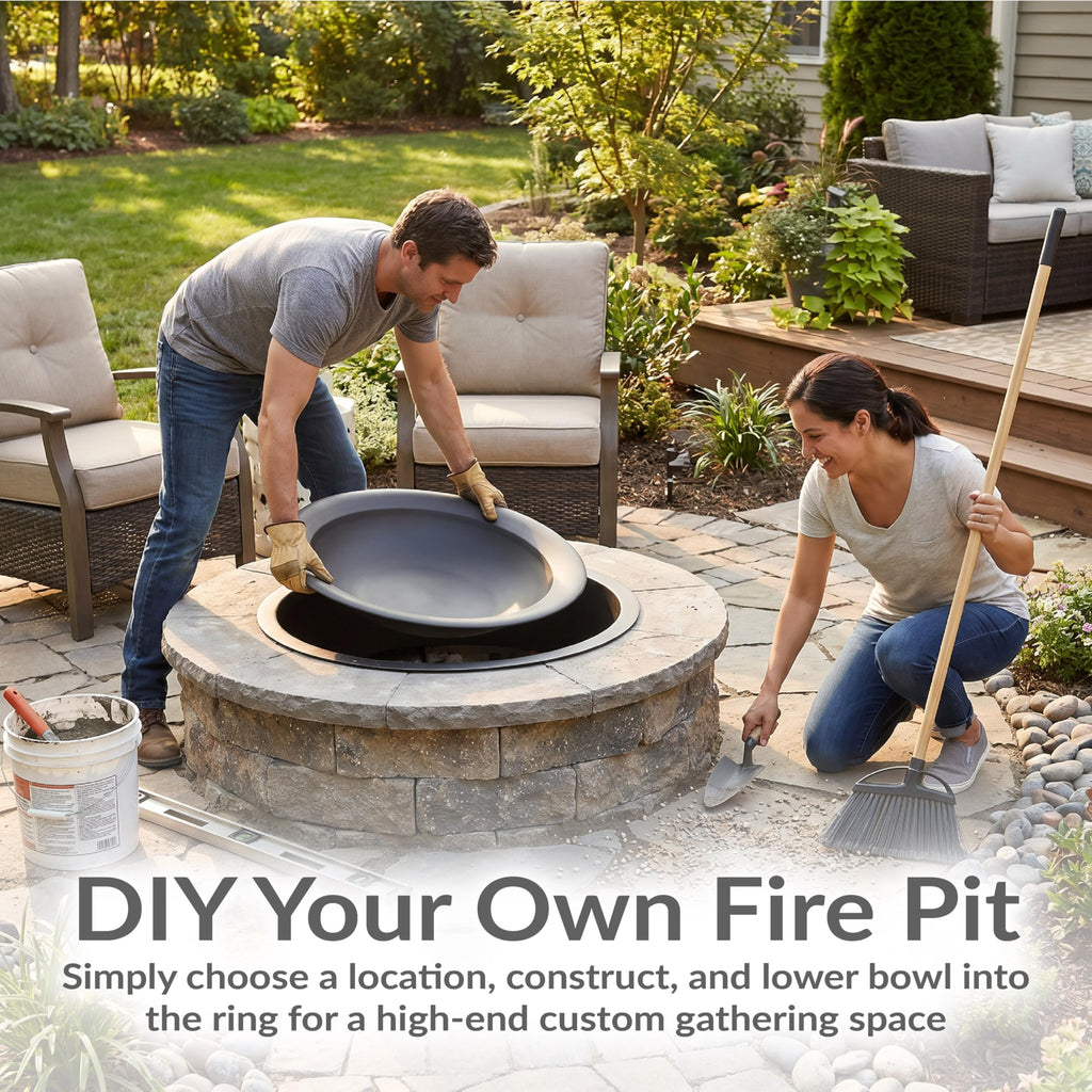 Pit Bowl with Spark Screen, 23.25" Outer / 21" Inner Dia