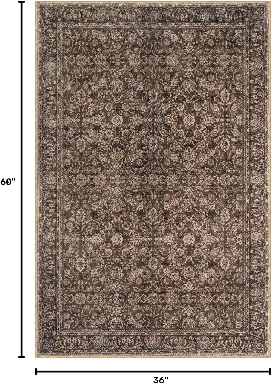 Washable Area Rug Non Slip Door Mat Indoor Bedside