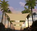 Custom Size 6' x 12' Beige Rectangle Square Sun Shade Sail UPF50+ AGTAPR0816, Order to Make Canopy Awning, 95% UV