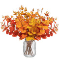 10PCS Fall Decorations Flowers Artificial - Fake Plants Thanksgiving Autumn Decor Outdoor