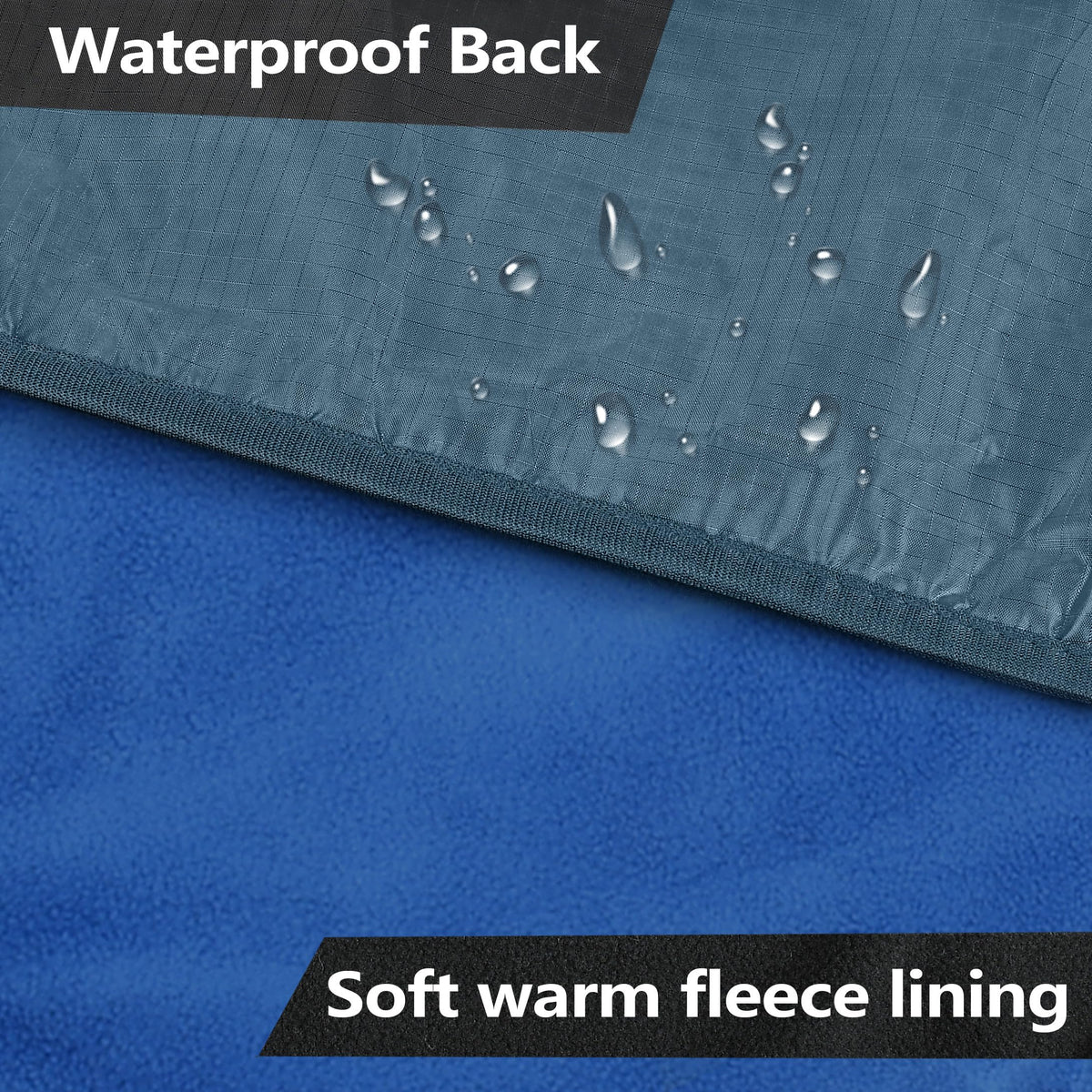 Waterproof Stadium Blanket, Windproof Wearable Poncho for Fans