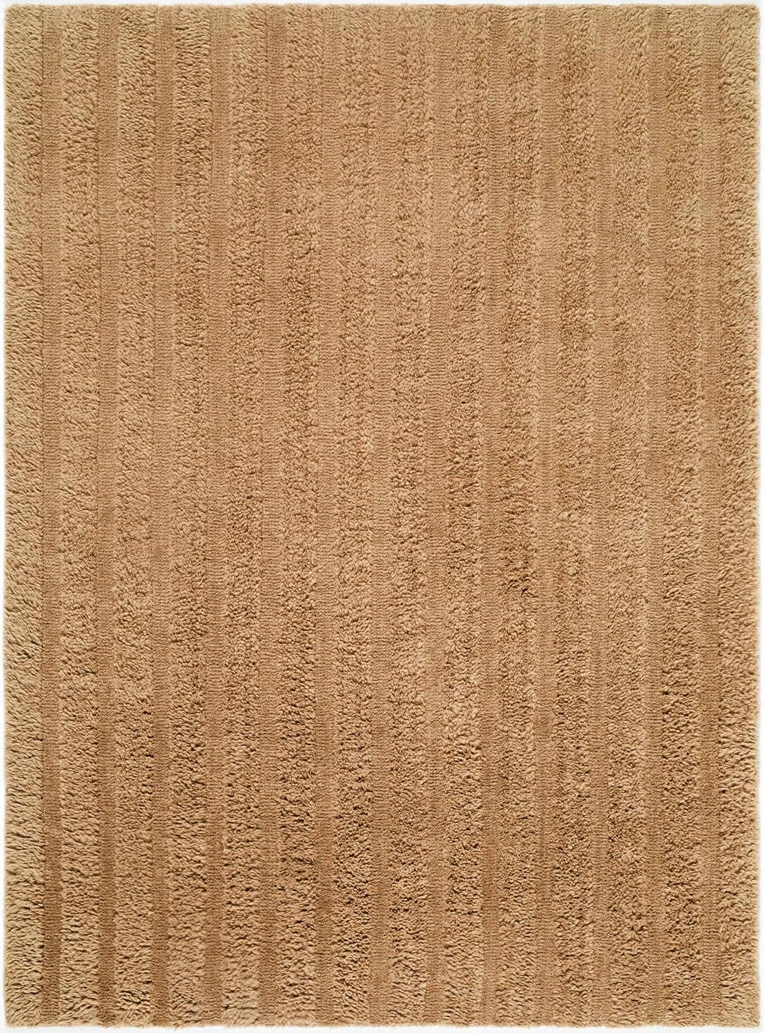 Konani Wool Machine Washable Area Rug - Striped Tone On Textured - Contemporary Modern Minimalist Transitional