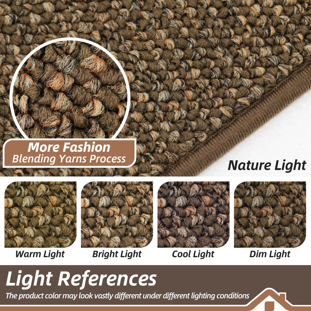 Kitchen Runner Rugs 24"x72", Kitchen Mats for Floor, Brown