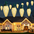 C9 Christmas Lights Outdoor, 114FT 150 LED Warm White Lights