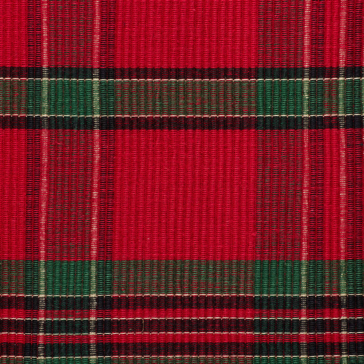 Farmhouse Christmas Plaid Dining Table & Kitchen Décor, Holiday Placemat Set, 13x19, Red & Green, 6 Count