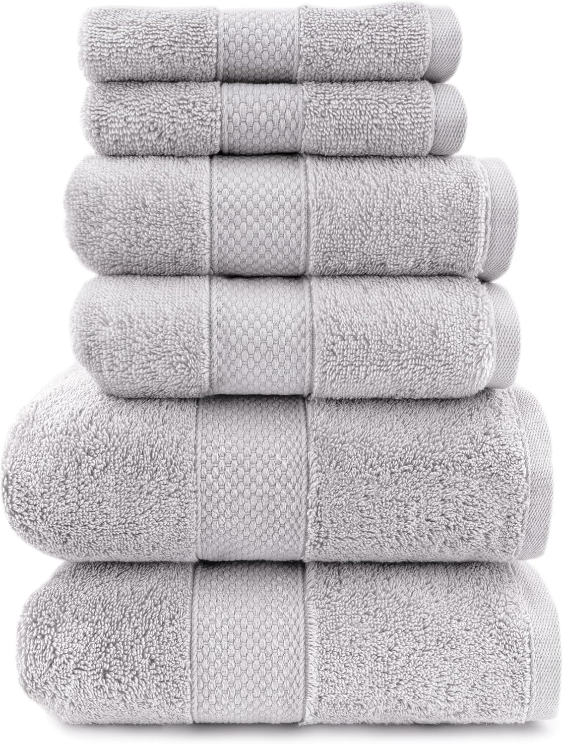 Loft Egyptian Cotton Turkish Bathroom Towels Set, Soft & Absorbent, Ideal Quick Dry Luxury Hand & Large Bath Towels