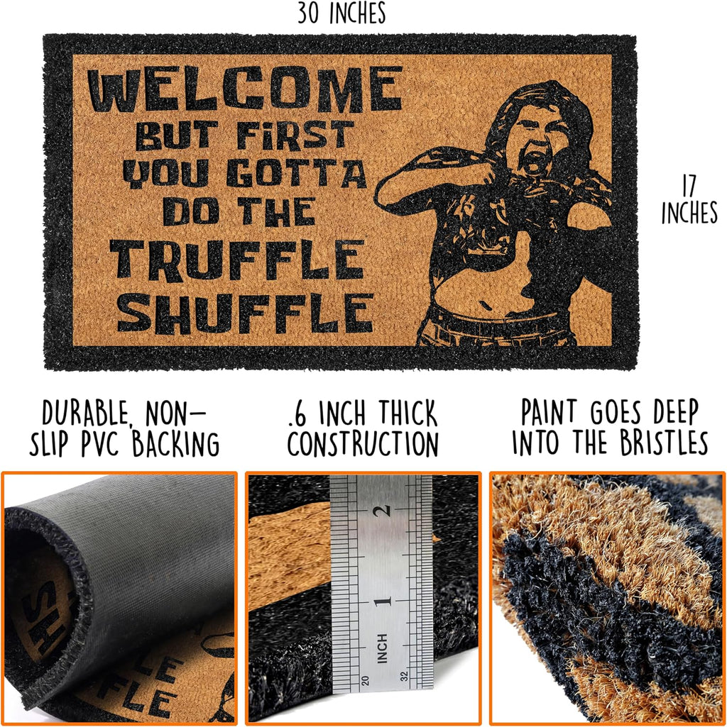 First You Gotta Do The Shuffle Doormat Outdoor 30x17 Inch Funny Welcome Mat