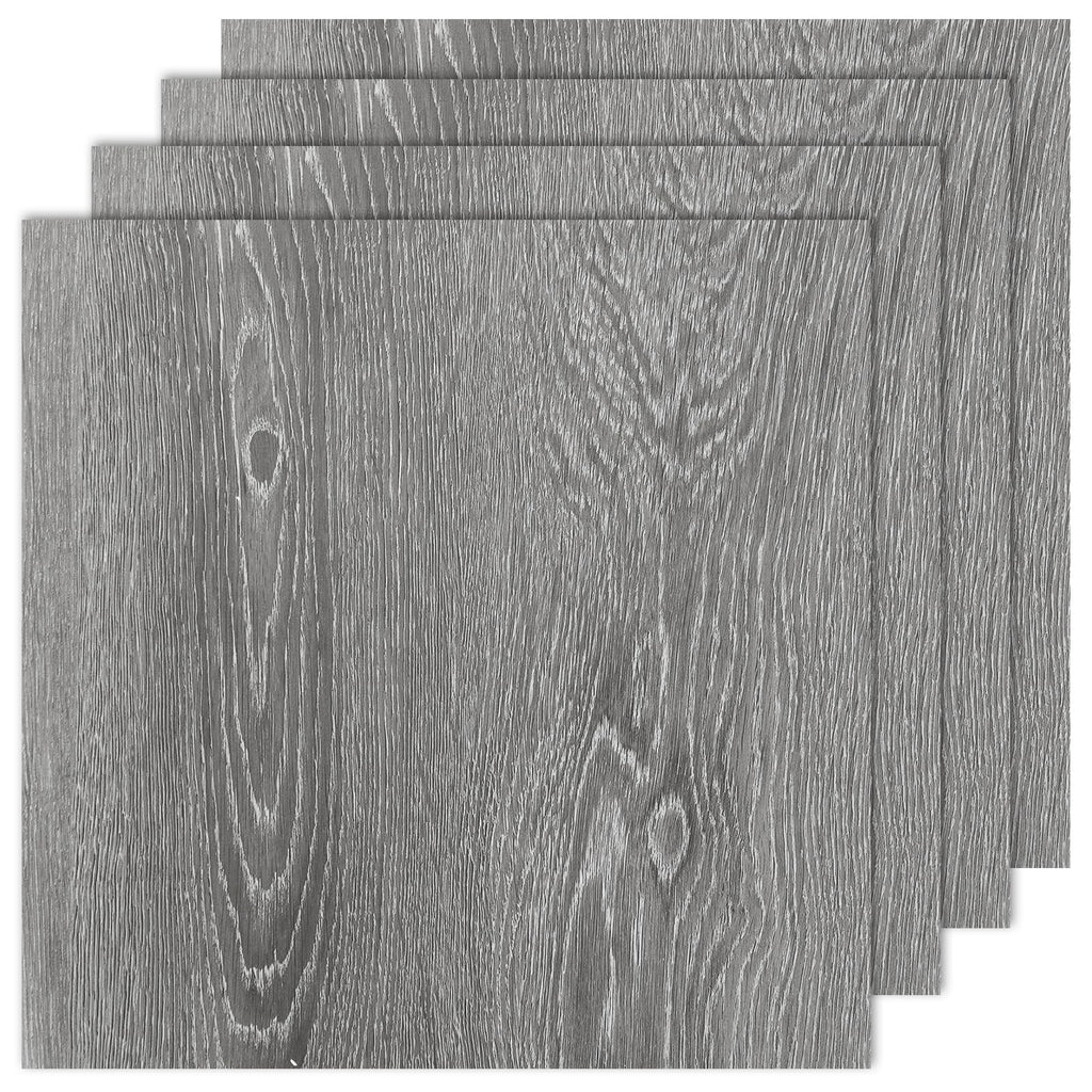 40 Sheet Vinyl Flooring 12 x 12 Peel and Stick Floor Tile Waterproof Clearance Vinyl Floor Tiles Wood Grey Self