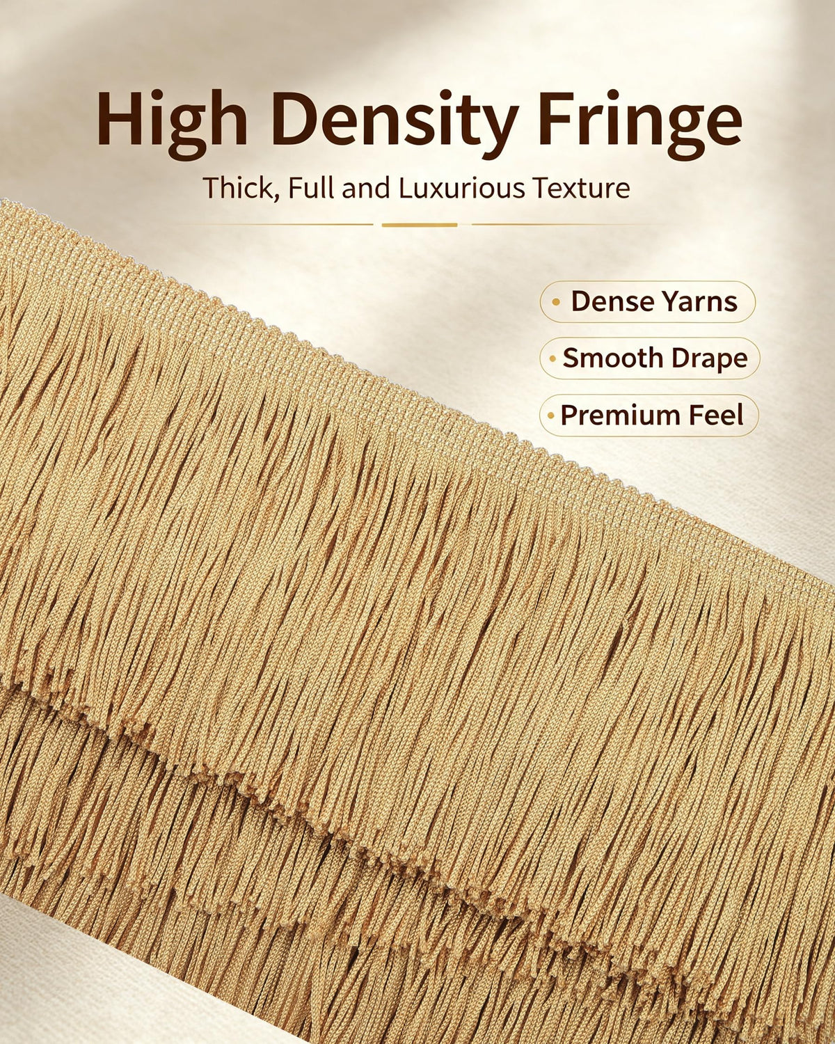 Chainette Fringe Trim 10 Yard x 4 Inches Fabric Tassel Trims