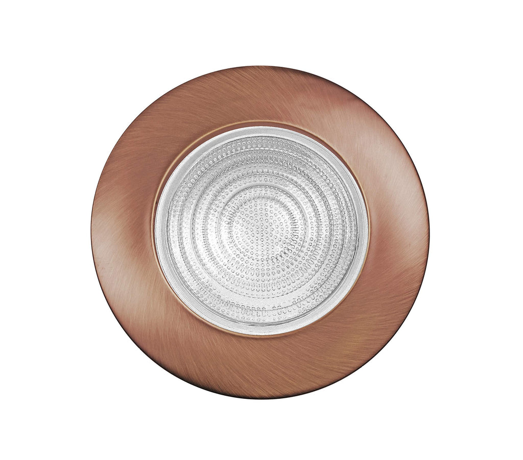 6 inch Bronze Recessed Shower Trim with Glass Fresnel Lens (17502BZ)