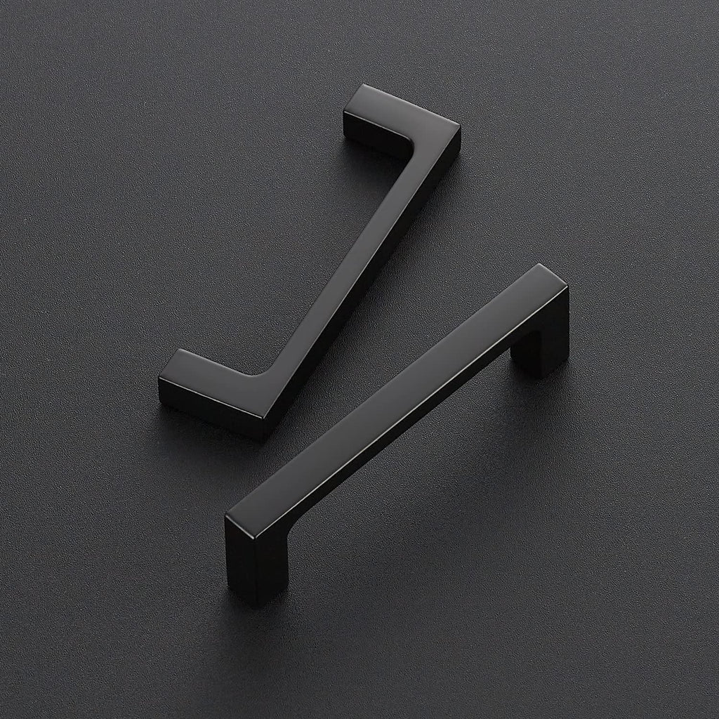 Matte Black Kitchen Cabinet Handles 3-1/2 Inch Pulls 40 Pack