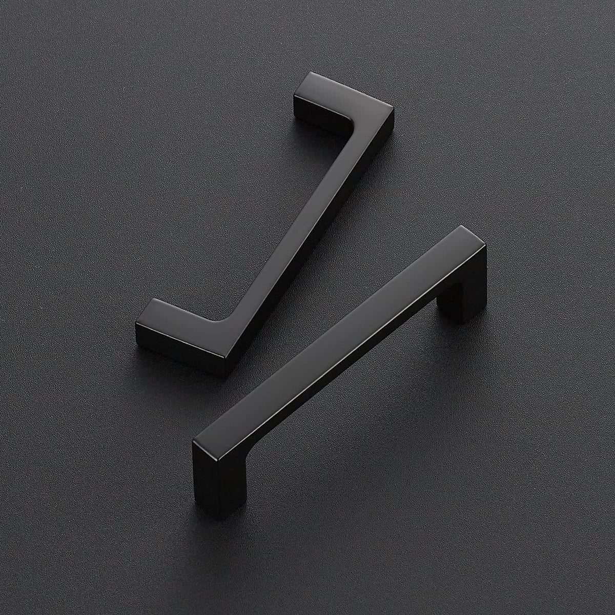 Matte Black Kitchen Cabinet Handles 3-1/2 Inch Pulls 40 Pack