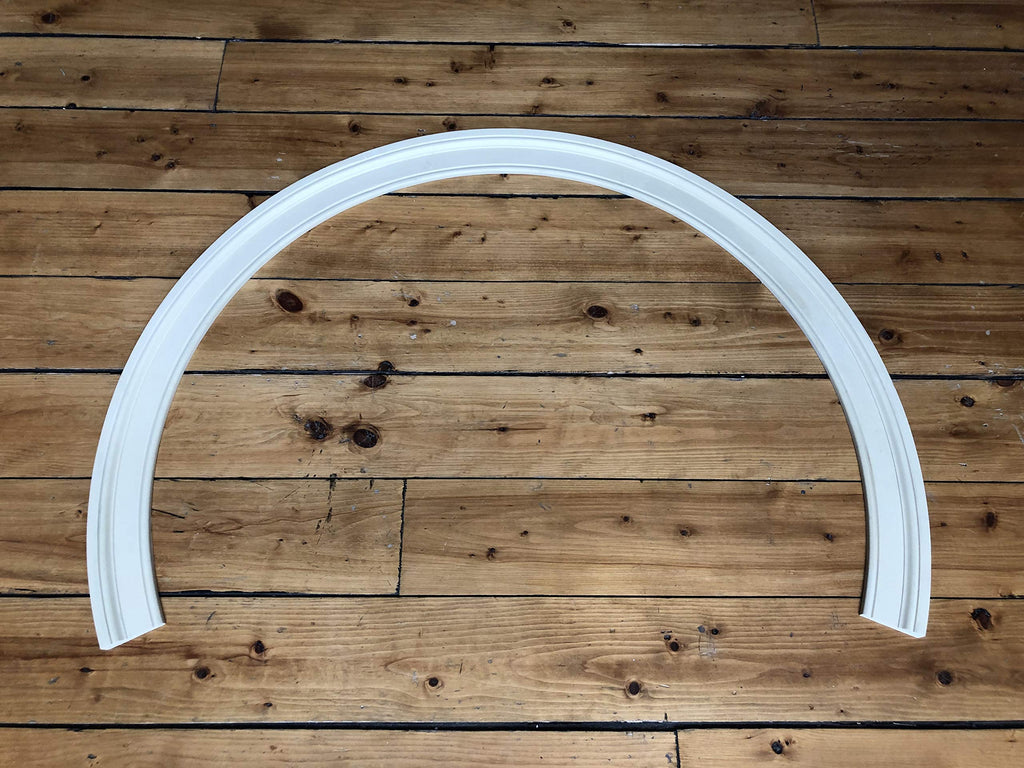 97 Adams: Flexible Casing Molding: 1-1/16" Thick x 3-7/16" Wide - PRE Curved to fit Specific Half Round Arches: 34"