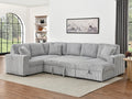 122 Inch Oversized Sectional Sleeper Sofa with PullOut Bed, U Shape