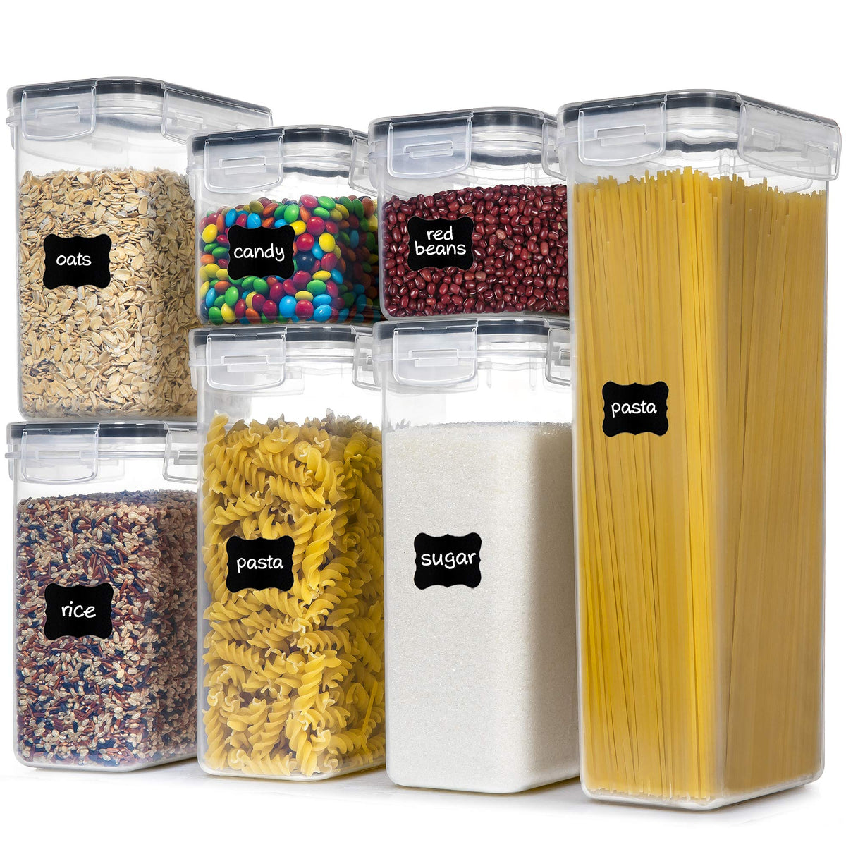 Airtight Food Storage Containers with Lids, 7 PCS