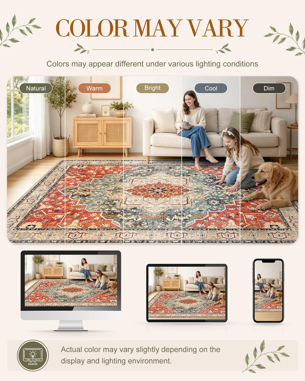2x8 Washable Runner Rug, Soft Non Slip Carpet Kitchen