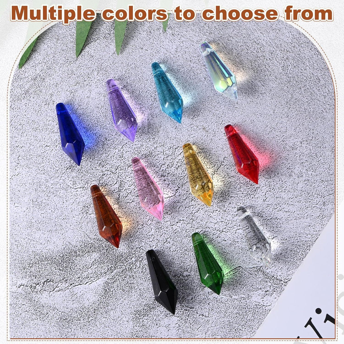 50-Pack Crystal Icicle Prisms