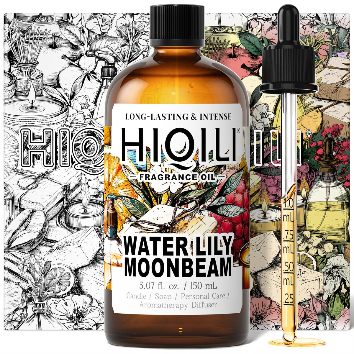 Water Lily Moonbeam Fragrance Oil for Diffuser, Candle & Soap Making
