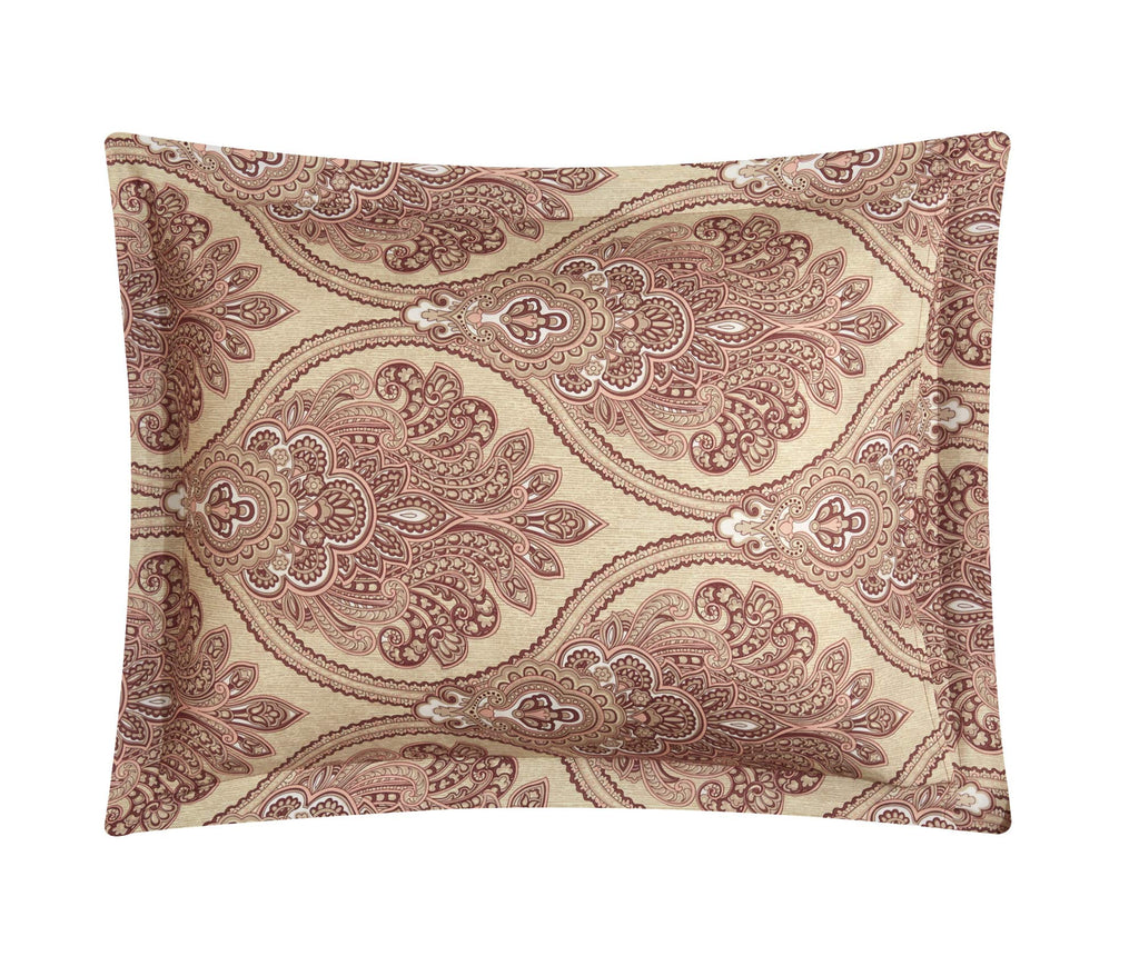 Phantogram 7 Piece Comforter Set Reversible Two-Tone Damask Pattern Geometric Quilting Bed Skirt